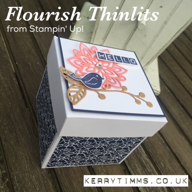 flourish thinlit dies kerry timms stampin up handmade gift box framelits flowers birds cardmaking bigshot class gloucester crafts create creative papercraft