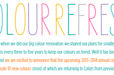 We are having a “Colour Refresh”