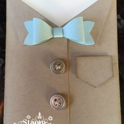 Masculine Card using the Mini Treat Bag Framelits Dies