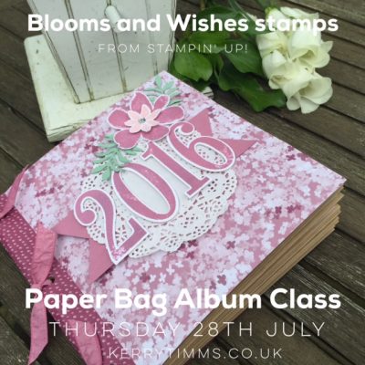 Blooms and Wishes Paper Bag Album Class